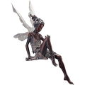 Miniatyrbillede 2 af 4: Harpiks Fe Figur Have Dekoration Siddende Goblin Gave Til Hjemmet (Bronze Blomster Fe)