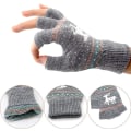 Miniatyrbilde 2 av 5: Unisex Vinter Halvfinger Hansker Varme Vinter Fingerløse Touchscreen Hansker Stretchy Strikket Skrivehansker