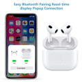 Miniatyrbilde 3 av 5: Erstatning for trådløst ladeetui Kompatibel med AirPods 3. generasjons ladeetui med hurtiglading og Bluetooth-paringssynkronisering AirPods Pro1