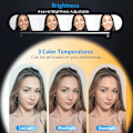 Pikkukuva 2 / 5: Clip Fill Video Light - 80 LED High Power Rechargeable Light, 3 Light Modes for Phone, iPhone, Android, iPad & Laptop, for Makeup
