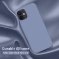 Miniatyrbild 3 av 4: Designad för iPhone 12-fodral, designad för iPhone 12 Pro-fodral, silikonstötsäkert telefonfodral med [mjukt anti-repigt mikrofiberfoder] 6,1 tum, svart