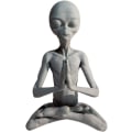 Miniatyrbild 1 av 5: Alien Resinprydnader, UFO Utomhus Trädgårdsdekoration, Utomjordiska Figurer