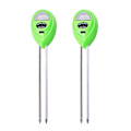 Miniatyrbillede 2 af 5: Jordtester, 3-i-1 jordtestkit med fugtighed, lys og PH-test, jordfugtighedsmåler, Great-2PCS lysegrøn