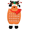 Miniatyrbild 1 av 2: Jul Adventskalender Jul Nedräkning Tygfickor Julgran Hängande Prydnader Dekoration För Hemmakontorsdekor (Älg)