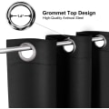 Miniatyrbilde 2 av 5: Grommet-gardiner med blackout for soverom og stue - 2 paneler sett termisk isolerte rommørkende gardiner 42 x 63 tommer