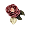 Miniatyrbillede 1 af 4: Stof Rose Blomster Brosche Revers Pin Badge Broscher Smykker Kjole Sjal Tørklæde Spænde Gaver til Kvinder Tilbehør