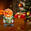 Miniatyrbilde 3 av 5: Lysende Gresskar Ridder Statue - LED GNOME Figur Dekorasjon Lys | Halloween Dekorasjon Lampe, Harpiks Bord Nattlys Lampe, Ereqeip