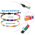 Miniatyrbillede 2 af 5: 6 stk. Ankelkæde Justerbar Boho Surfer Ankelkæde Tynd Reb Unisex Håndlavet Strand Ankelkæde Ankelkæde Boheme Ankelkæde Kæde