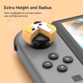 Miniatyrbild 2 av 5: Tumgreppsskydd för Nintendo Switch, söta joystick-skydd med 3D-mönsteröverdrag Mjukt bedårande silikon Analog 4 st kit för Switch/OLED/Lite, katt