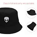 Miniatyrbillede 3 af 5: Bomulds Bucket Hat til kvinder og mænd, sommerrejse solstrand Bucket Hat, unisex udendørs fiskerhat
