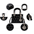 Miniatyrbillede 3 af 5: Punge og håndtasker til kvinder Shiny Patent Ladies PU læder Fashion Top Handle Satchel Skulder Crossbody Totes tasker