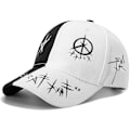 Pikkukuva 1 / 5: Unisex Graffiti Baseball-lippis, K-pop-poikien ulkoilma Snapback-hattu, mustavalkoinen Hiphop-hattu, Isän hattu, Trucker-hattu miehille ja naisille
