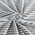 Miniatyrbillede 5 af 5: Dækken, 280GSM Super Soft Letvægts Dækken med Striber, Plys Plys Hyggelige Dækkener og Dækkener til Sofa, Senge, Sofa Hyggelig, Varm, Åndbar
