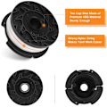 Pikkukuva 3 / 5: 3/4/6 kappaletta vaihdettava yhteensopiva BLACK+DECKER AF-100 Trimmer Spool - 6 pakkaus