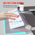 Miniatyrbillede 3 af 7: V800 68-tasters mekanisk gaming tastatur, LED baggrundsbelyst kabelforbundet tastatur, understøtter akseudskiftning, egnet til Windows XP/10/11, MAC, Linux (blå akse) BlackWhite/blue light