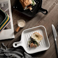 Miniatyrbilde 2 av 4: Matplate Non-stick Varmeisolerende Keramisk Kjøkken Kokeplate for Hjemmefest - Hvit