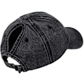 Miniatyrbillede 5 af 5: Hestehale Baseball Hat Distressed Retro Vasket Kvinder Twill