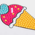Miniatyrbild 4 av 5: 60 st 5D Diamantmålningsstickers Kits för barn Lätt att göra DIY Kreativa Diamant Dotz Mosaik Sticker Craft by Numbers Kits för barn