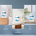 Miniatyrbild 8 av 9: Flytande sandmålning, uppgraderad 3D djuphavsandscen flytande dynamisk display med LED-lampor, hemmakontors skrivbordsdekoration Black quicksand light
