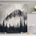 Miniatyrbillede 1 af 5: Idyllisk fotokunst bruseforhæng, National Parks boligindretning gardin, vandtæt polyester stof badeværelse bruseforhæng med kroge 72\" x 72\"