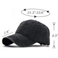 Miniatyrbillede 4 af 5: Hestehale Baseball Hat Distressed Retro Vasket Kvinder Twill