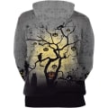 Miniatyrbilde 2 av 5: Herre Langærmet Hoodie Halloween Morsom Crew Neck Genser med Kengurulomme Jul Flerfarget 3D Print Genser Genser (Størrelse: XL) Style17 XL