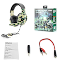 Miniatyrbillede 3 af 4: Højkvalitets LED Lys Gamer Kablet Headset Til PS4 Switch Computer PC Bas Stereo Hovedtelefoner Med Mikrofon Stemmestyring Mænd Gaver