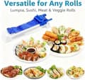 Miniatyrbilde 5 av 5: Lumpia Maker Vårrullruller for Rask Rullproduksjon og Konsistent Formutgang 1 stk