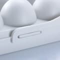 Miniatyrbild 3 av 6: Egg Storage Box, 2 Pieces Egg Box Refrigerator, Plastic Egg Box, Refrigerator Egg Holder, 12 Egg Storage Box, for Egg Storage