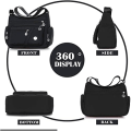 Pikkukuva 3 / 4: Naisten crossbody-laukut, rennot käsilaukut ja olkalaukut, nailonista valmistettu kevyt, vedenpitävä laukku, olkalaukku, varkaudenestolaukku