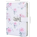 Miniatyrbillede 2 af 5: A5 Kreativ Kodeordslås Dagbog, PU Læder Journal med Kombinationslås Kodeord Notebook Låsning Personlig Dagbog (Stil 2)