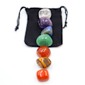 Miniatyrbild 7 av 8: 7 st / set Naturkristall Yoga polerad energisten Chakra Re Multicolor