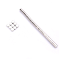 Miniatyrbild 5 av 7: 50 st 4x2 mm rund form jord neodym Super stark magnetisk M Silver