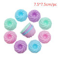 Miniatyrbild 8 av 8: Silikon form rund form Cupcake Cup form Återanvändbar bakning