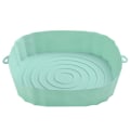 Miniatyrbild 1 av 8: Silikonpapper Air Fryer Bakplåt med handtag Mikrovågsugn Baki Green