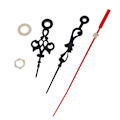Miniatyrbild 8 av 8: 1 Set Silent Quartz Clock Movement Mechanism DIY Kit Batteri Po N3
