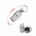Miniatyrbild 2 av 8: 1st Katt Hund ID Tag Tube Anti-Lost Pet Hund Katt Valp ID-adress Army green one