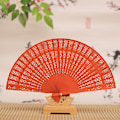 Miniatyrbild 3 av 8: Mode Bröllop Hand Doftande Party snidade Bambu Folding Fan C