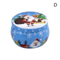 Miniatyrbild 7 av 7: Mini julplåt Rund godisburk Doftplåtburkar Ca C