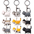 Miniatyrbild 3 av 8: Self Healing Warm Series Cat Keyring Simple Cat Handmade Keyc A