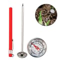 Rostfritt stål Jordtermometer 127mm Stamdisplay 0-100 grader