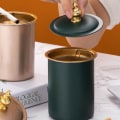 Miniatyrbild 3 av 8: Rostfritt stål med lock Askkopp Tratt Vindtät bilaskfat C Gold
