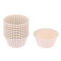10 st silikonkakaform rundformad form Minikakamugg Beige 3.5*2.3*1.6cm
