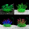 Miniatyrbild 6 av 8: Simulering Artificiell s Aquarium Dekor Vatten Ogräs Ornament Aq 12