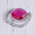 Miniatyrbild 1 av 8: Bärbar hopfällbar hopfällbar handväska i kristalllegering Krokhäng Rose red