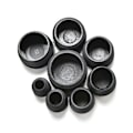 Miniatyrbild 3 av 8: 10x svarta plastblindande ändlock Cap Insert Plugs Bung For R