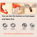 Miniatyrbild 6 av 8: Set Snap Fasteners Kit Tool Metal Snap Buttons Rings med Snabb Set B