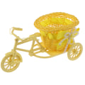 Miniatyrbild 1 av 8: Liten Trehjuling Cykel Blomkorg Vas Förvaring Hemmakontor T Yellow