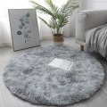 Miniatyrbild 7 av 8: Lyxiga runda mjuka faux fårskinnspäls mattor Tvättbar ull Be Khaki 60*60cm
