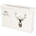Miniatyrbild 8 av 8: Stor trådlös Wifi Router Hylla Förvaringsboxar Cable Power Plus D